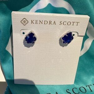Kendra Scott blue stud earrings